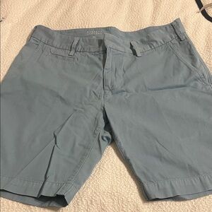 Barneys New York Light Blue Flat Front Shorts